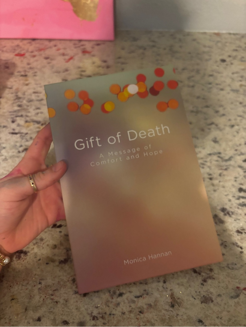 'Gift of Death' Book - Pink/Orange Gradient